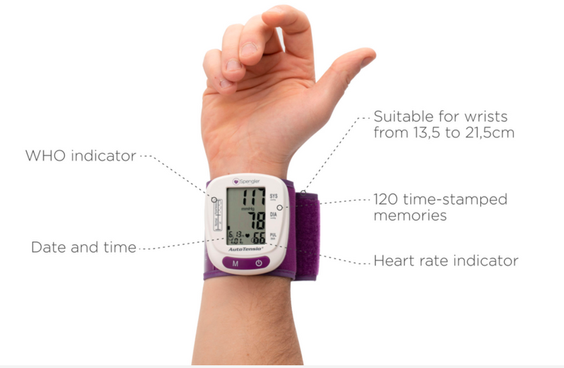 Blodtryksmåler til håndled - Spengler AUTOTENSIO