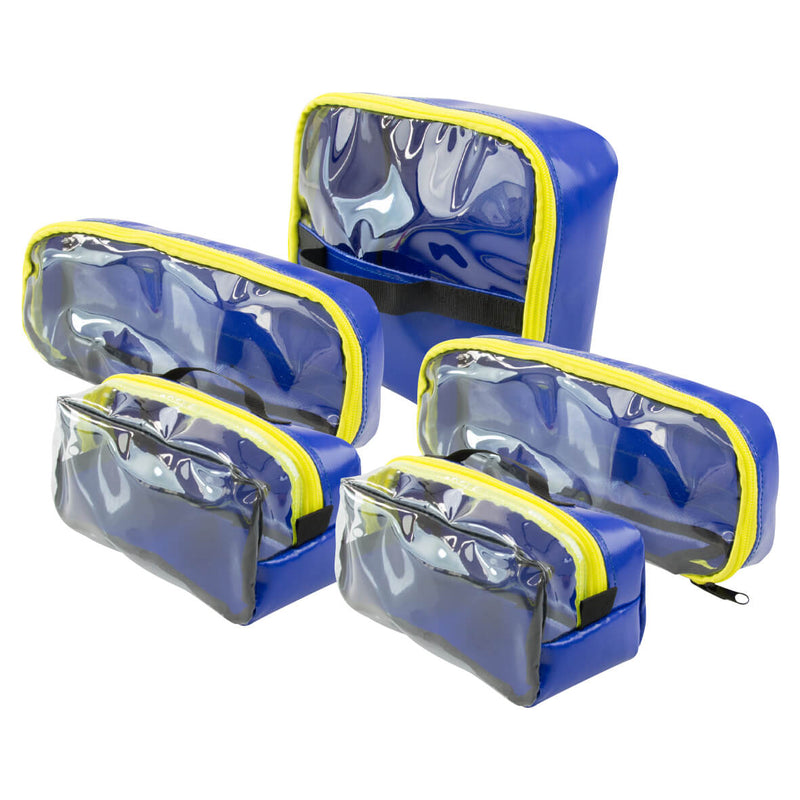 AEROcase® akutryggsäck Pro 1R i presenning blå