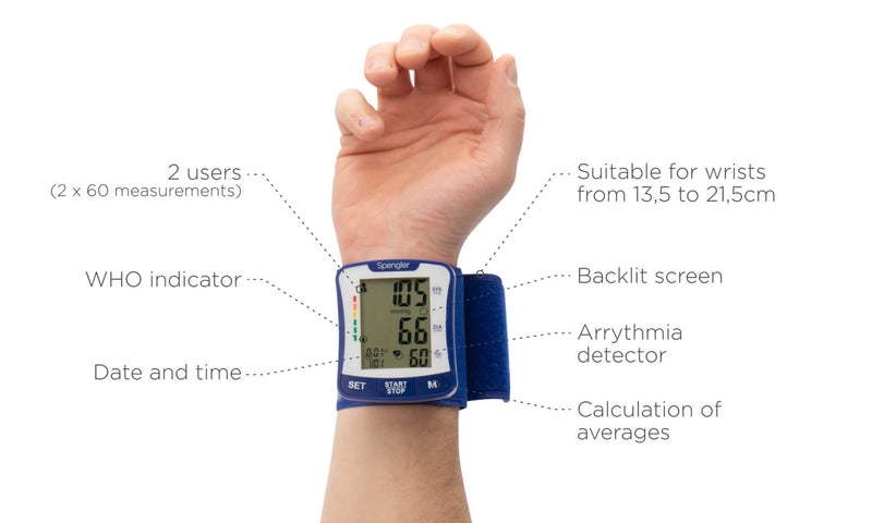 Blodtryksmåler til håndled - Spengler TENSONIC