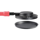 Lightweight stetoskop i rød farve med flat head fra tyske LUXAMED